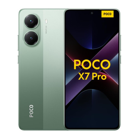 XIAOMI Smartphone POCO X7 Pro,8+256GB,Vert,caméra Principale 50MP avec OIS, Batterie 6000mAh avec Hypercharge 90W, IP68, fonctio