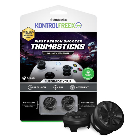 KontrolFreek FPS Freek Galaxy Black pour Manette Xbox One et Xbox Series X | 2 joysticks performants | 1 Taille Haute, 1 mi-Haut