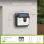 Philips Lampe Solaire Extérieur avec Détecteur, 120 LEDs Sécurité, 3 Modes, Étanche pour Jardin Clôture Garage Lot de 2