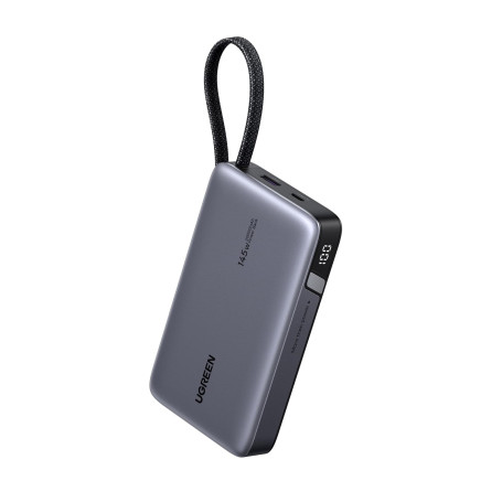 UGREEN Nexode 145W Batterie Externe 20000mAh Câble USB C Intégré 100W Power Bank Portable Charge Rapide 3 Ports PD 3.0 Écran LED