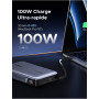 UGREEN Nexode 145W Batterie Externe 20000mAh Câble USB C Intégré 100W Power Bank Portable Charge Rapide 3 Ports PD 3.0 Écran LED
