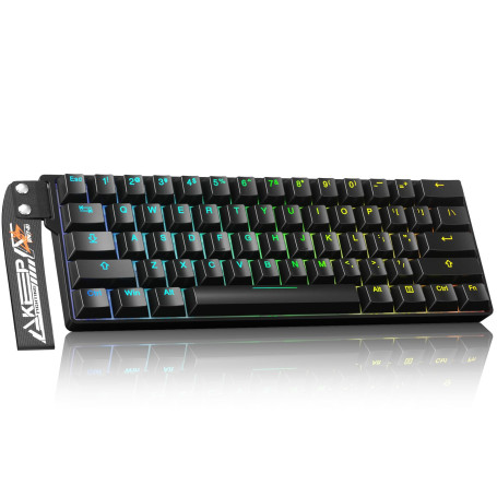 DAREU EK60 HE Clavier Magnétiques Gaming, Précision RT de 0,01 mm Rapid Trigger, 60% QWERTY Clavier Gamer Filaire 8000Hz Polling