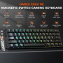 DAREU EK60 HE Clavier Magnétiques Gaming, Précision RT de 0,01 mm Rapid Trigger, 60% QWERTY Clavier Gamer Filaire 8000Hz Polling