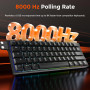 DAREU EK60 HE Clavier Magnétiques Gaming, Précision RT de 0,01 mm Rapid Trigger, 60% QWERTY Clavier Gamer Filaire 8000Hz Polling