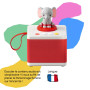 FABA – Conteur d’histoires Blanc - Conteuse pour Enfants, Enceinte Audio avec Personnage Sonore ELE l’Éléphant, Jeu éducatif ave