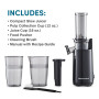Elite Gourmet EJX600 Extracteur de jus lent à mastiquer compact et peu encombrant, presse à froid, riche en nutriments et en vit