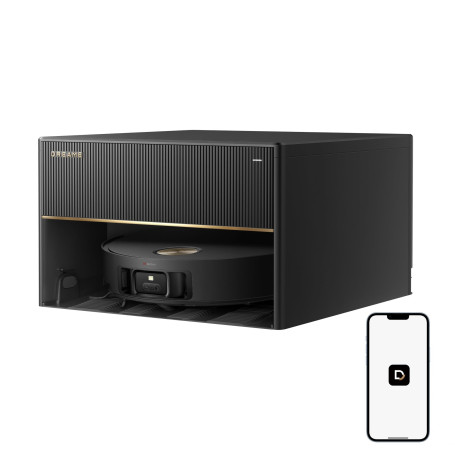 DREAME X50 Master Aspirateur Robot avec base compacte 24,9 cm, base 8 en 1, système de franchissement d'obstacles performant, sy