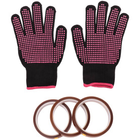 Kopinma résistants à la chaleur et 3 rouleaux de 10 mm x 33 m Bande de presse à chaud, résistants à la chaleur, , thermique, de 