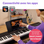 Yamaha P-145BT Piano Numérique – Léger et portable avec clavier Graded-Hammer-Compact à 88 touches et 10 sonorités, Bluetooth – 