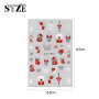 JMEOWIO Paillette Noël Stickers Ongles Nail Art 10 Feuilles Autocollants Ongles Autoadhésif Deco Ongle Nail Art Design Manucure