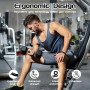 flintronic Poignées d'haltérophilie, Gants de Gymnastique d'Entraînement, Silicone Grip Pads, Poignées sans Doigts, Antidérapant