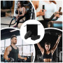 flintronic Poignées d'haltérophilie, Gants de Gymnastique d'Entraînement, Silicone Grip Pads, Poignées sans Doigts, Antidérapant