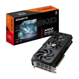 Gigabyte Radeon RX 9070 XT Gaming 16G Carte Graphique - 16 Go GDDR6, 256 Bits, PCI-E 5.0, Fréquence du cœur 2970 MHz, 2 x Displa