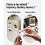 Liene 2 x 3 Imprimante Photo Portable avec 50 Zink Papier Photo Autocollante, Bluetooth pour iOS & Android, Mini Instantanée pou