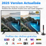2025 Nouvelle Antenne TV Intérieur Puissante TNT, 500KM Longue Portée et Antenne TV Intérieure à 360 °, pour 1080P 4K Chaînes Té