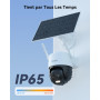 Imou 2K Caméra Surveillance WiFi Exterieure sans Fil Solaire avec Batterie 5000mAh,Caméra Solaire Exterieur 360° PTZ,Détection d