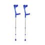 PEPE Mobility Béquilles Médicales Adultes (x2 Unités), Canne Anglaise, Bequille Orthopédique, Marche, Réglables, Bleues - Made i