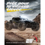 Tecnock Voiture Télécommandée 2,4GHz 1/16 RC Tout-Terrain - Jouet électrique avec 2 Piles, 60 Min de Lecture et Phare LED - Cade