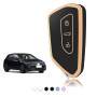 TOOMUME Coque Clé, Etui Cles Étui Clés Adapté pour VW Golf 8 MK8 Cupra Born Formentor Seat Leon MK4 Ateca Tarraco Skoda Octavia 