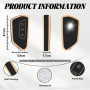 TOOMUME Coque Clé, Etui Cles Étui Clés Adapté pour VW Golf 8 MK8 Cupra Born Formentor Seat Leon MK4 Ateca Tarraco Skoda Octavia 