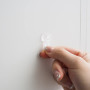 JELLYSUB Mini Crochets de Fixation Transparents, 100 Mini Crochets et 120 Bandes Adhésives pour Guirlande Lumineuse et Décoratio