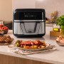 Cecotec Friteuse à Air sans Huile - 9L Séparable en 2 - Air Fryer Cecofry Dual 9000, 2850W, Diététique et Digitale, Panneau Tact