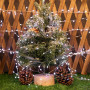 PCORES Les Lumières Fées Branchables, 30mètre 1000LED Blanc Froid Fil Argenté Feux d'Artifice Lucioles avec Commande à Distance,