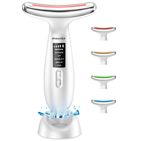 Appareil Anti Rides Visage Massage: Masseur Double Menton Lifting à 5°C Froid et 45°C Chaleur - Appareil de Beauté Electrique à 