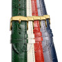 WOCCI Bracelets de Montres Cuir Italien, Grain d'alligator Gaufré, Couleur et Largeur au Choix 14mm 18mm 19mm 20mm 21mm 22mm