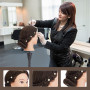 Neverland Tete a Coiffer Professionnelle Vrai 60% Cheveux avec Trépied, 71cm Tête à Coiffer Mannequin Cosmétologie pour Pratique