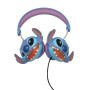 Lexibook, Disney Stitch, Casque stéréo Filaire Stitch 3D, Pliable, Puissance sonore limitée, HP015D