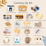 Kit de Fabrication Bougie Parfumée pour Adultes avec Fondoir Cire Bougie Electrique, Cire de Soja, 12 Pots, 8 Photophores, 6 Par