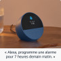 Echo Spot | Noir + Philips Hue White, ampoule connectée LED E27, fonctionne avec Alexa - Kit de démarrage Maison connectée