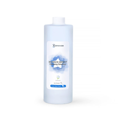 ECOVACS 1L Solution de nettoyage pour les Aspirateur Robot DEEBOT X1/X2/X5/X8/X9/X11/T10/T20/T30/T50/T80/N20/N30/MINI, accessoir