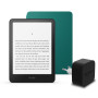 Le dernier Kindle Paperwhite (version 2024) 16 GB sans publicité, une couverture basée sur Amazon Plant et un adaptateur secteur