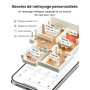 Lefant M2 Plus Aspirateur Robot Laveur avec Station, Vidange Automatique, Navigation Laser avec Cartographie, Évitement d'obstac