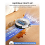 Lefant M2 Plus Aspirateur Robot Laveur avec Station, Vidange Automatique, Navigation Laser avec Cartographie, Évitement d'obstac