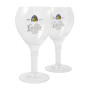 Leffe Lot de 2 verres à bière belge 33 cl