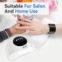 JODSONE Lampe UV Ongles Gel, Sécheur d'ongles gel à LED, Lampe à ongles gel portable avec capteur automatique et 4 minuteries po