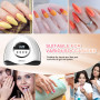 Lampe à ongles UV LED 320 W,lampe professionnelle pour séchage de vernis à ongles avec 72 perles,lampe à ongles UV avec 4 réglag