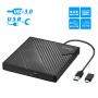 Cocopa Lecteur DVD Externe USB 3.0 Type C, Lecteur Graveur CD DVD Externe USB C Laptop Mac, Enregistreur Portable RW/ROM Transmi
