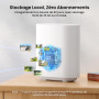 AOSU 2K Caméra Surveillance WiFi Extérieure sans Fil Solaire – Kit 4 Caméras avec HomeBase, sans Abonnement Mensuel, Local 32 Go