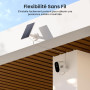 AOSU 2K Caméra Surveillance WiFi Extérieure sans Fil Solaire – Kit 4 Caméras avec HomeBase, sans Abonnement Mensuel, Local 32 Go