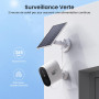 AOSU 2K Caméra Surveillance WiFi Extérieure sans Fil Solaire – Kit 4 Caméras avec HomeBase, sans Abonnement Mensuel, Local 32 Go