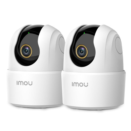 Imou 2.5K(4MP) Lot de 2 Caméra Surveillance WiFi Intérieure Caméra 360° Connectée Smartphone avec Détection Humaine AI Suivi Int