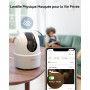Imou 2.5K(4MP) Lot de 2 Caméra Surveillance WiFi Intérieure Caméra 360° Connectée Smartphone avec Détection Humaine AI Suivi Int