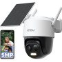 Imou 3K Caméra Surveillance WiFi Exterieure sans Fil Solaire avec Batterie 5000mAh, Caméra Solaire Exterieur 360° PTZ, 2.4GHz, D