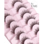 Onlyall Cils Faux Naturels Éffilochés Bandes de Cils Minces et Moelleuses Effet Naturel 7 Paires D-K06