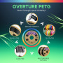 OVERTURE TPU Filament 1.75mm, Bobine de 1kg(2,2lbs), 95A TPU Précision dimensionnelle +/- 0,02 mm (Noir)