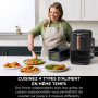 NINJA Double Stack XL Air Fryer 2 Compartiments Verticale, Compact, 4 Niveaux de Cuisson, Capacité de 9,5L, Air Fryer 6-en 1, Pi